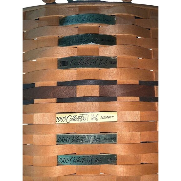 Longaberger Collectors Club Membership Basket 1998 Signed Gary Longaberger - Picture 6 of 8